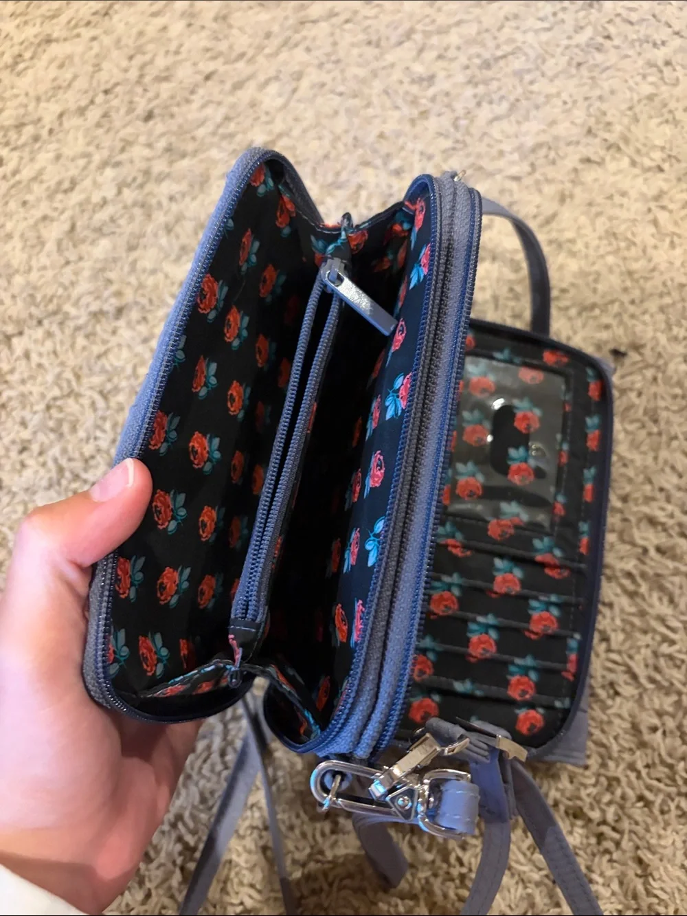 Vera Bradley Quilted wallet - Grey - Picture 3 of 4